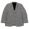 Vintage 90’s Versus Gianni Versace Black & White Plaid Blazer Jacket 50
