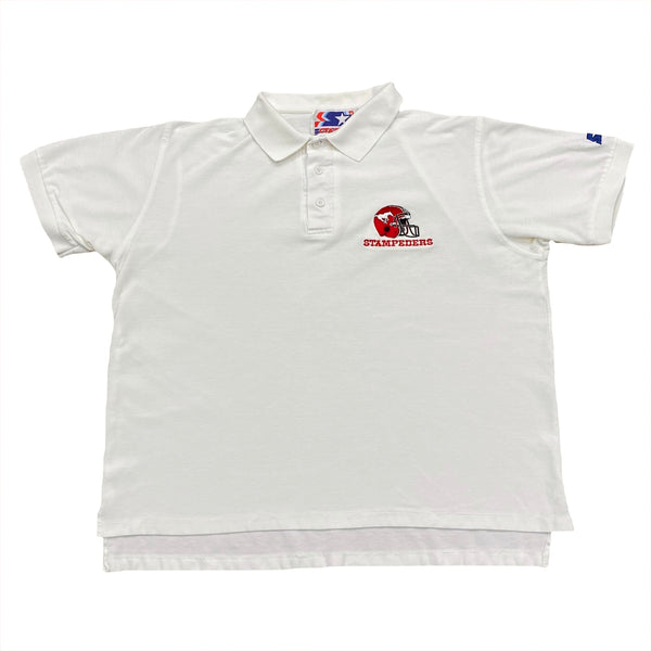 Vintage Starter CFL Calgary Stampeders Polo Shirt Men’s Small