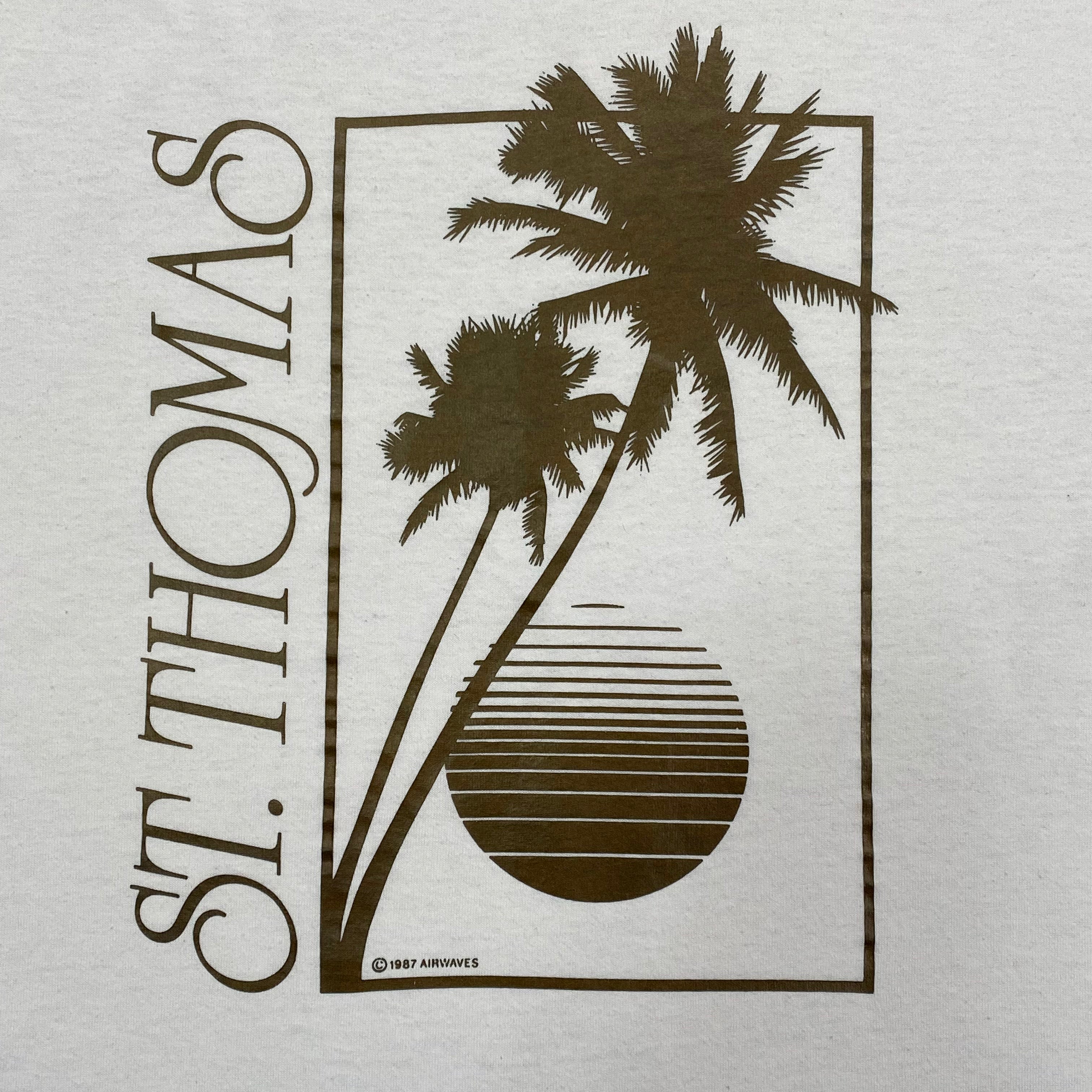 Vintage 1987 St. Thomas Airwaves T-Shirt Men's Medium