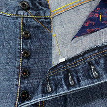 Load image into Gallery viewer, RMC Martin Ksohoh Red Monkey Co. Embroidered Raw Demim Selvedge Jeans 36
