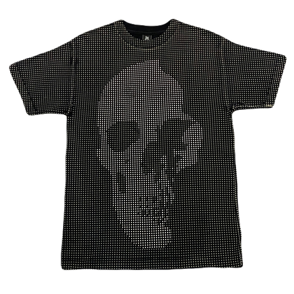 Vintage Freshjive Fresh Jive Skull Never Say Die! Polka Dot All Over Print T-Shirt Men’s Medium