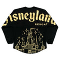 Disney Disneyland Resort Sleeping Beauty’s Castle Black Gold Spirit Jersey Adult XS