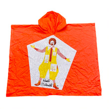 Load image into Gallery viewer, Vintage McDonalds Canada Ronald McDonald Neon Poncho Rain Jacket Kids One Size
