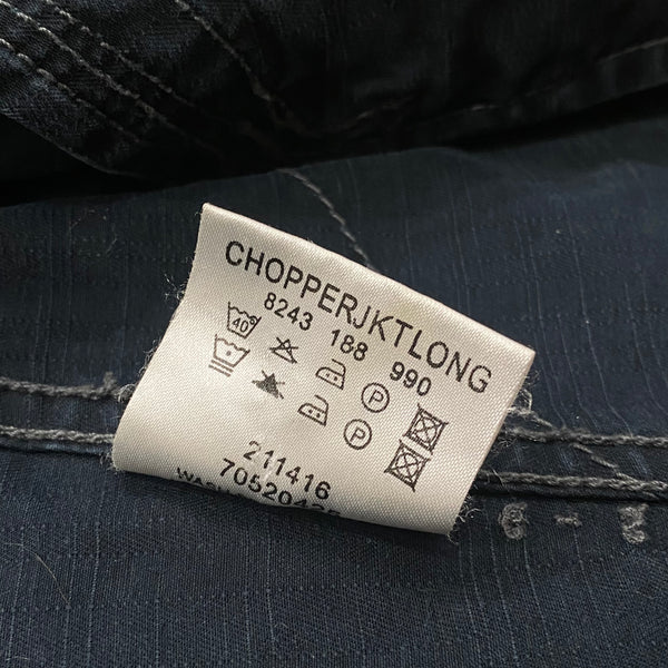 G-Star Raw Denim Black Chopper Jkt Long Jacket Men’s Large