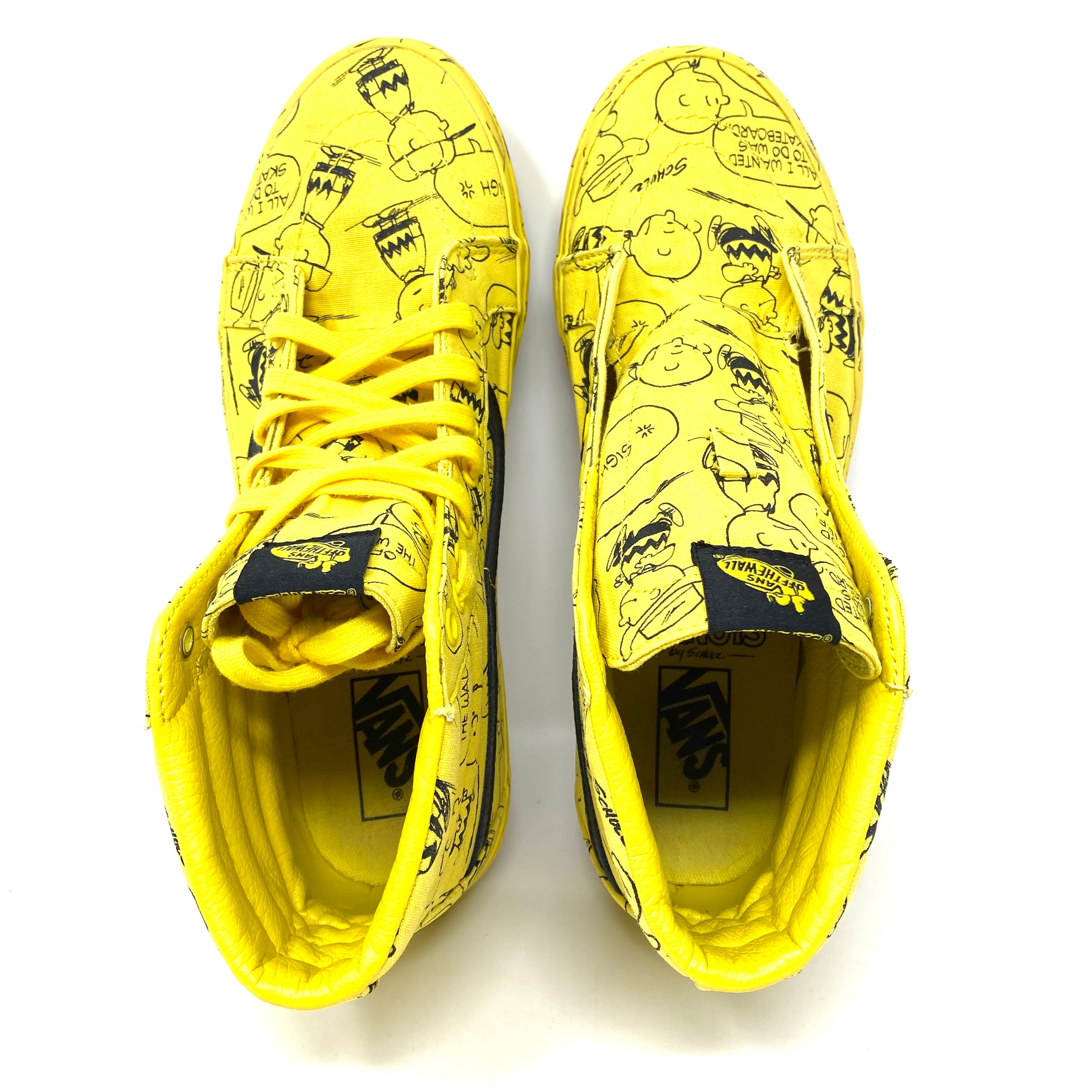 Vans Sk8-Hi Peanuts Charlie Brown All Over Print Sneakers Men’s Size 11.5