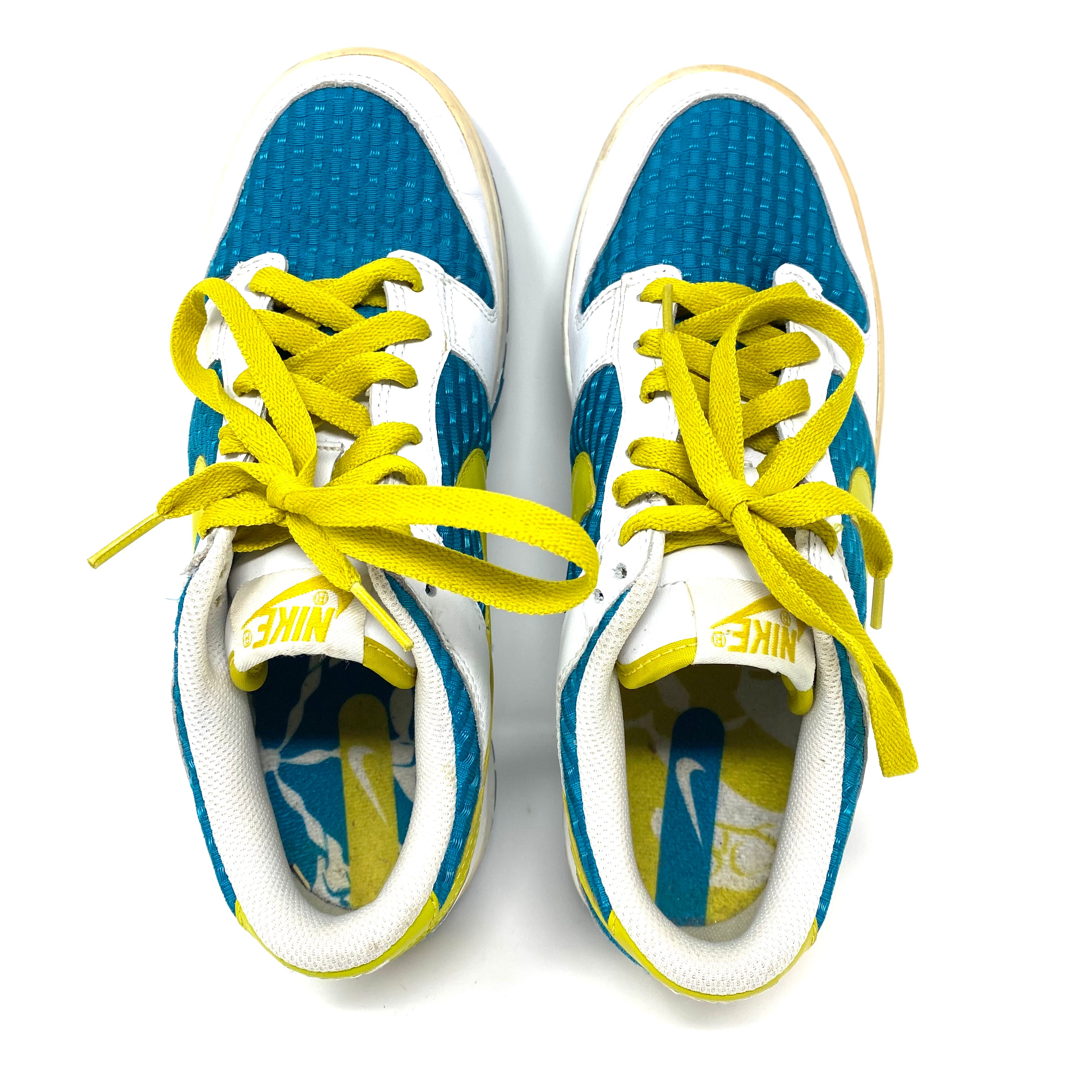 Vintage Nike Dunk Low Bright Citron Teal 309324-171 Sneakers Women’s 8.5 US