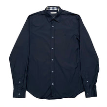 Load image into Gallery viewer, Burberry Brit Classic Knight Logo Cotton Blend Nova Check Flip Cuff Button Up Shirt Men’s Medium
