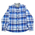 LL Bean Fleece Lined Plaid Flannel Snap Shirt Jacket Medium