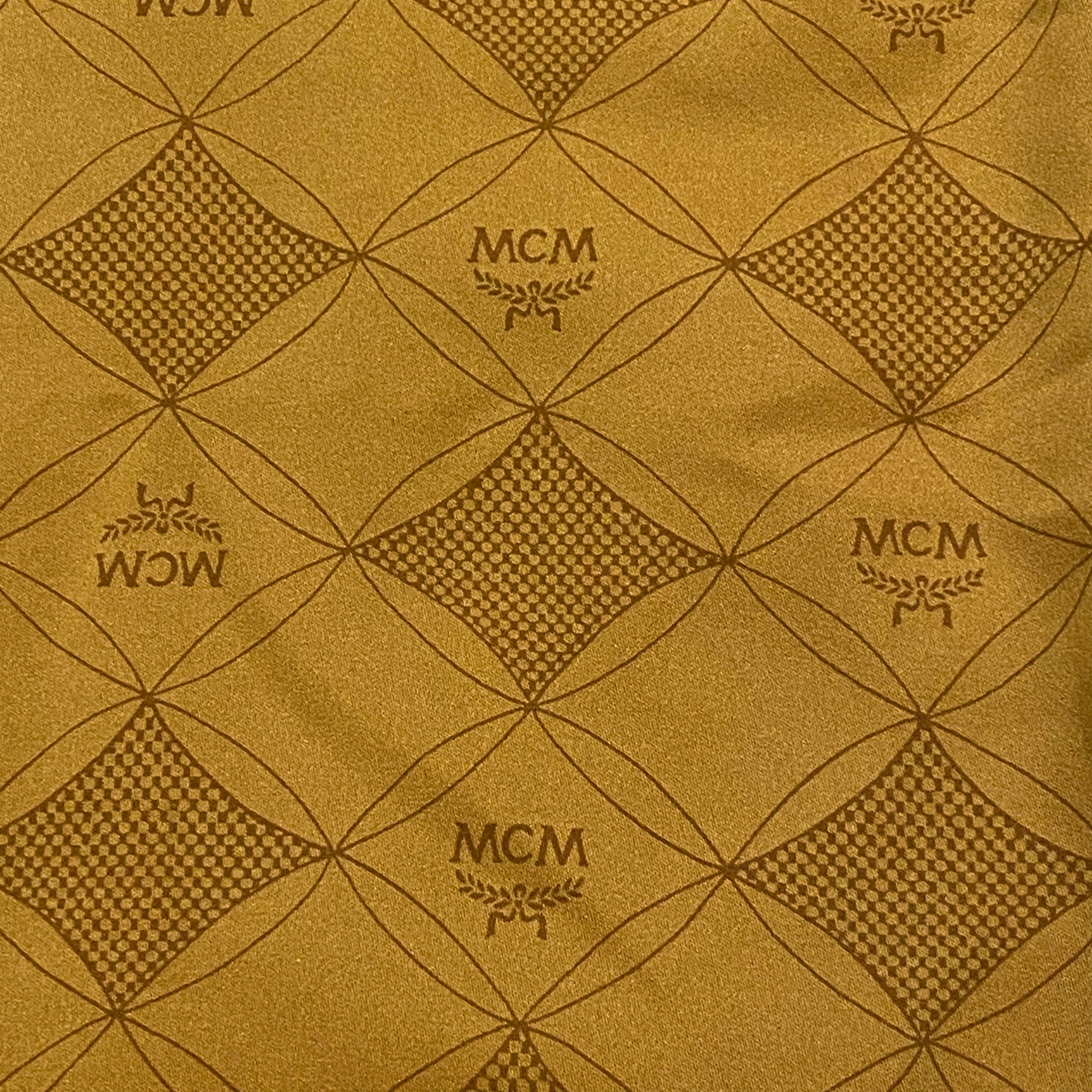 MCM Nylon & Wool Collar/Sleeves Monogram Lined Padded Full Zip Jacket Women’s 40