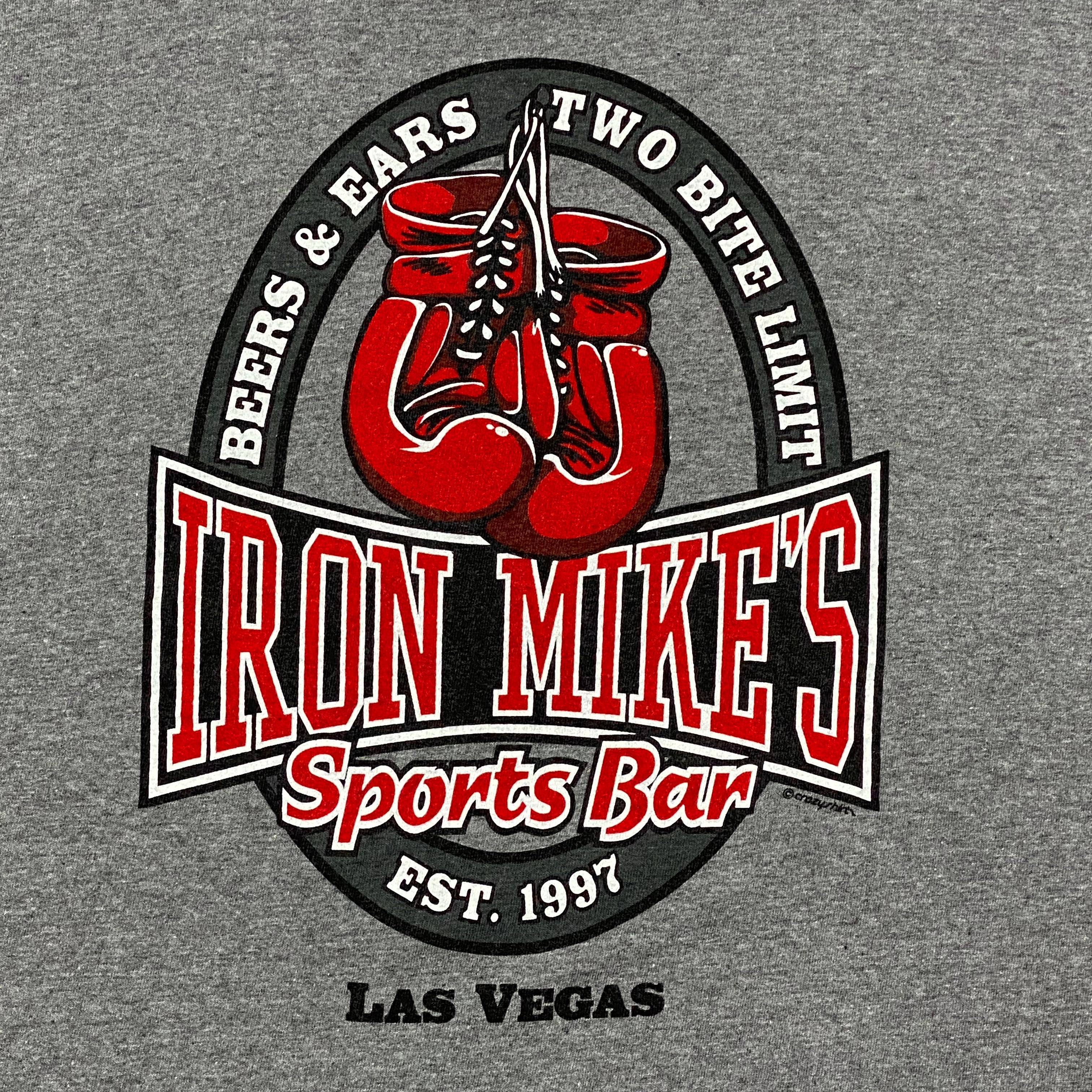 Vintage Iron Mike’s Sports Bar Las Vegas Mike Tyson Boxing T-Shirt Men’s XL