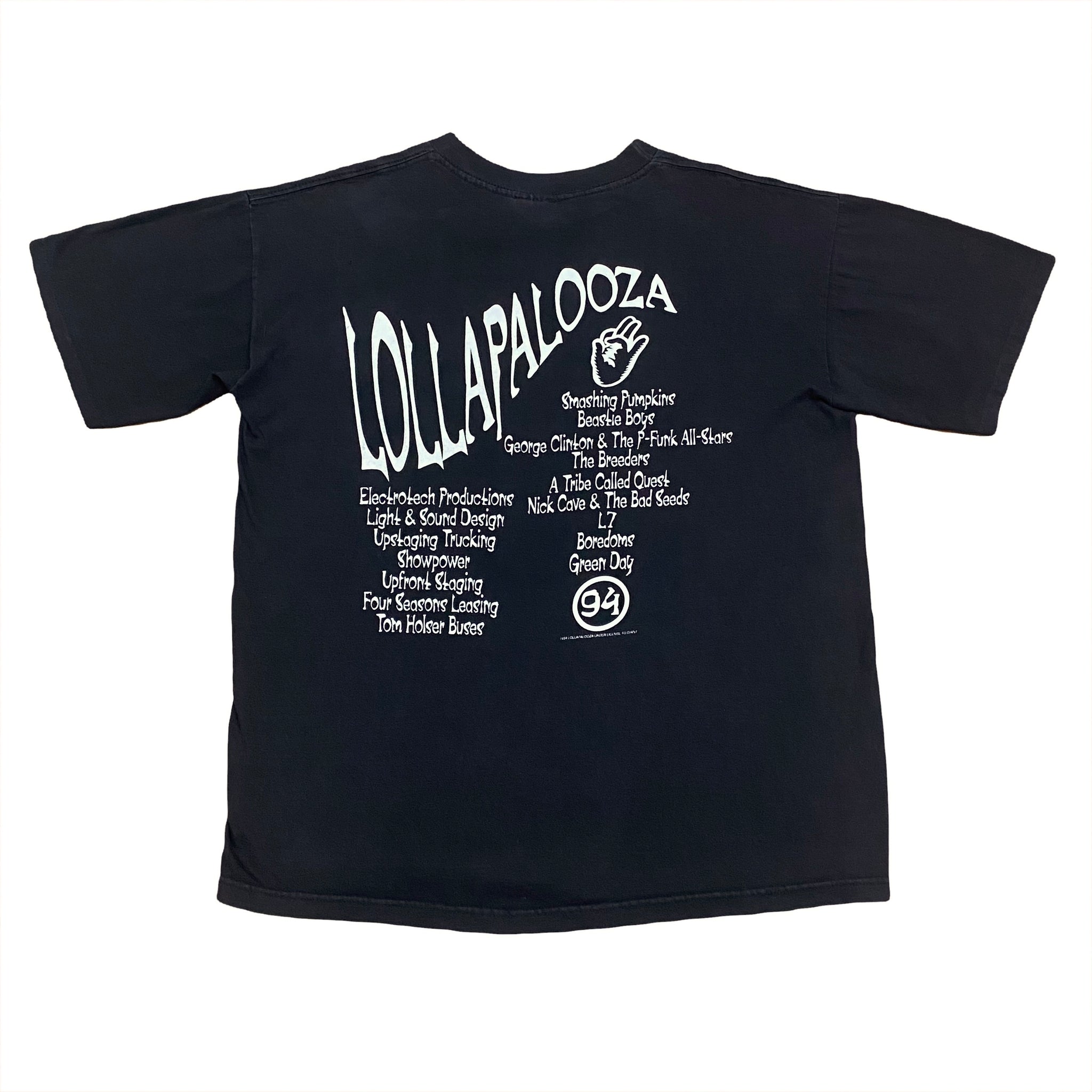 Vintage 1994 Lollapalooza Music Festival Local Crew T-Shirt
