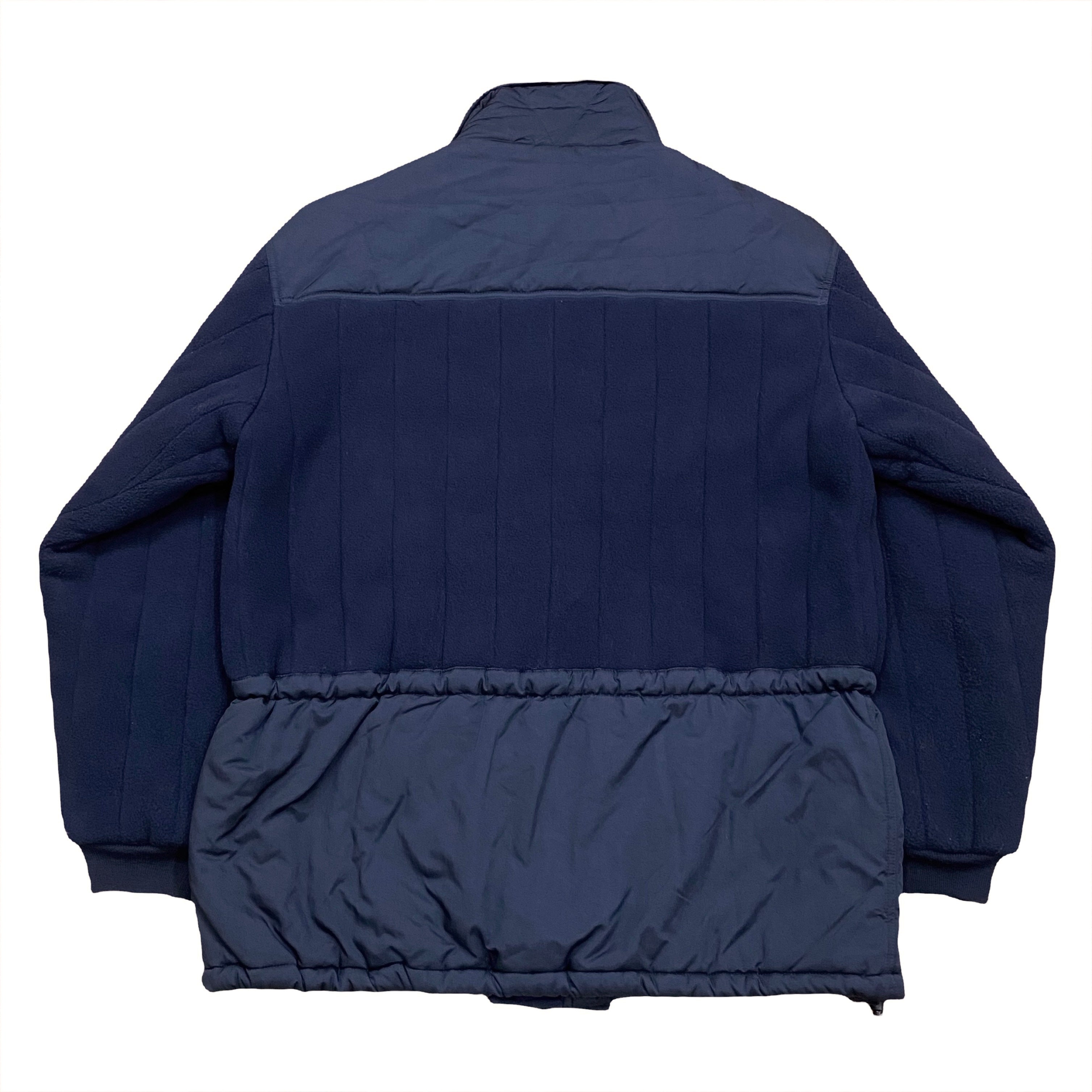 Vintage Polo Sport Ralph Lauren Full Zip Navy Fleece Lined Coat Jacket Large