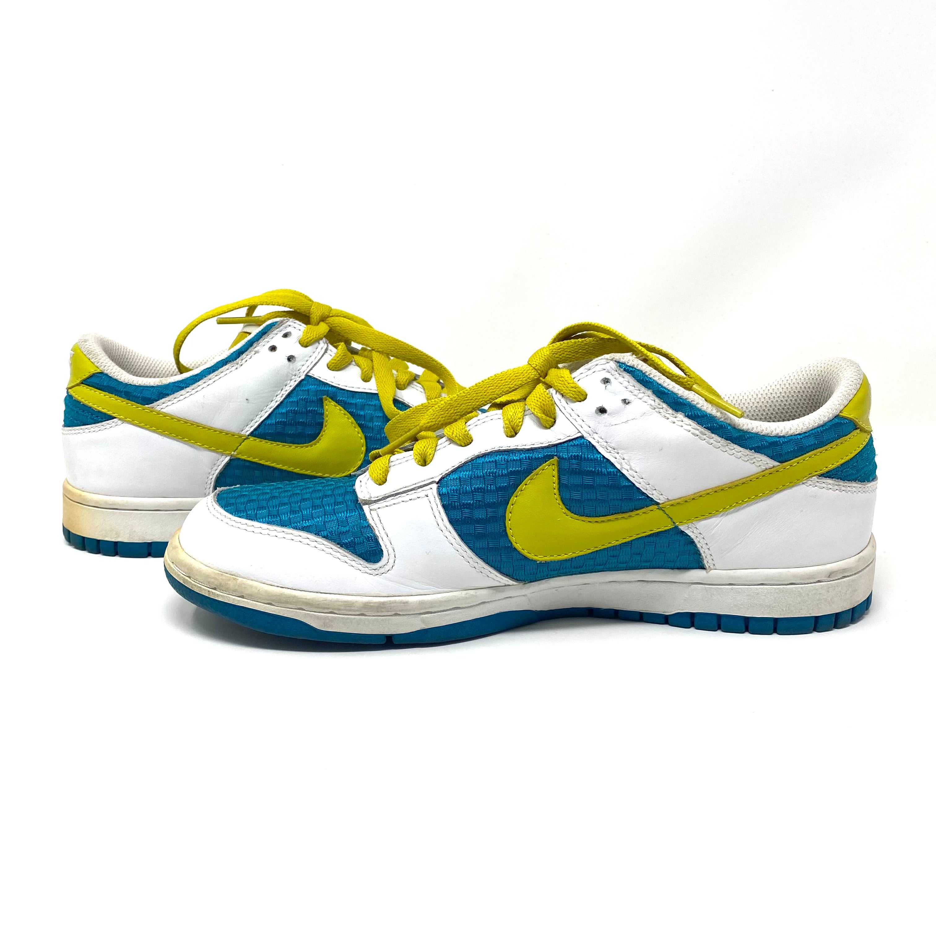 Vintage Nike Dunk Low Bright Citron Teal 309324-171 Sneakers Women’s 8.5 US