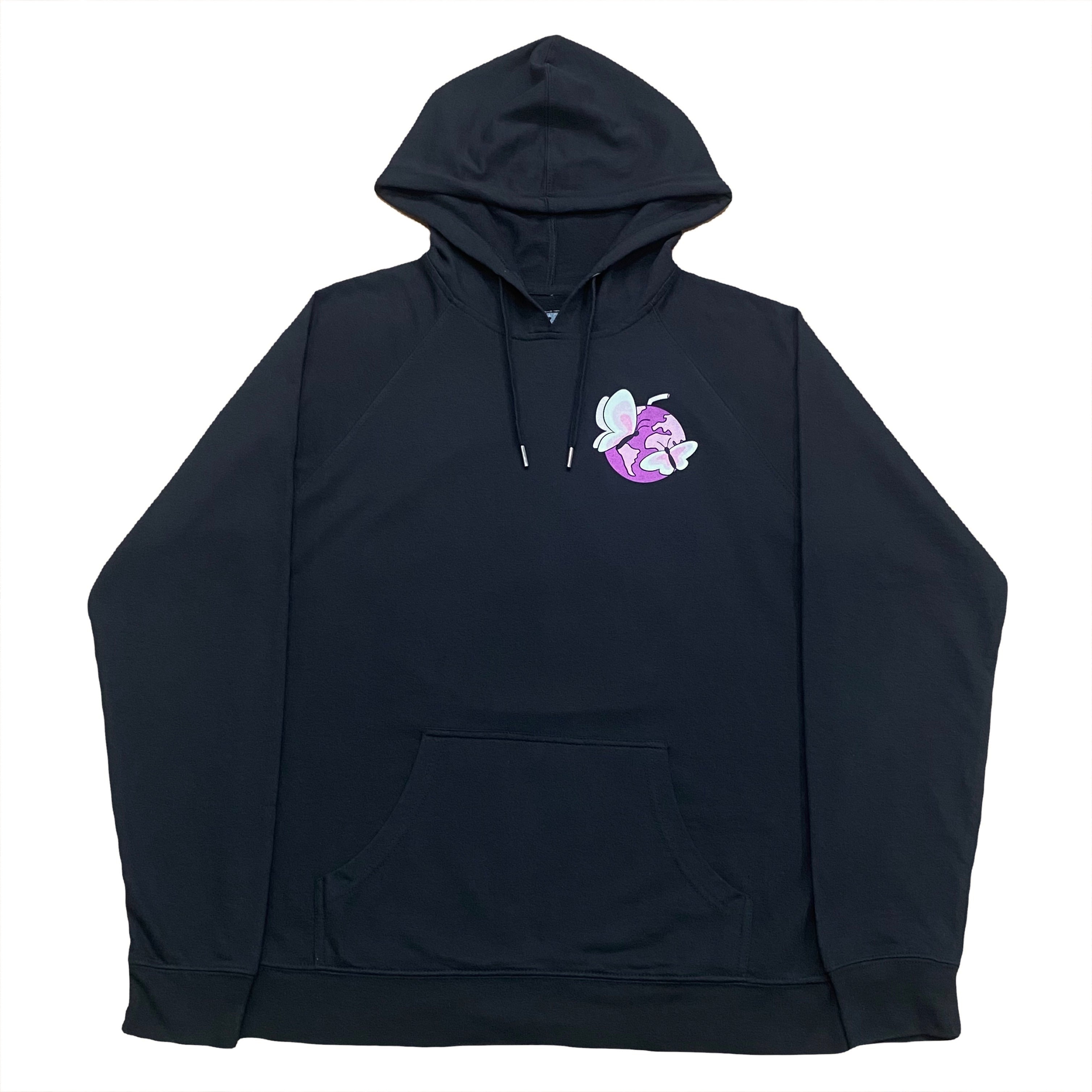 999 Club Juice WRLD x The Kid Laroi Reminds Me Of You Butterfly Hoodie Large