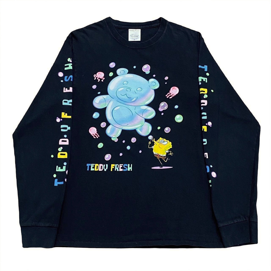 Teddy Fresh x Spongebob Collab Blowing Bubbles Long Sleeve Shirt Medium