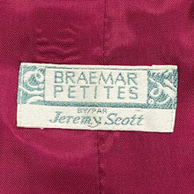 Load image into Gallery viewer, Vintage Braemar Petites Jeremy Scott Colorful Plaid Blazer Jacket Women’s 12
