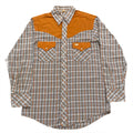 Vintage Bar B Western Wear Plaid Pearl Snap Shirt Men’s Large