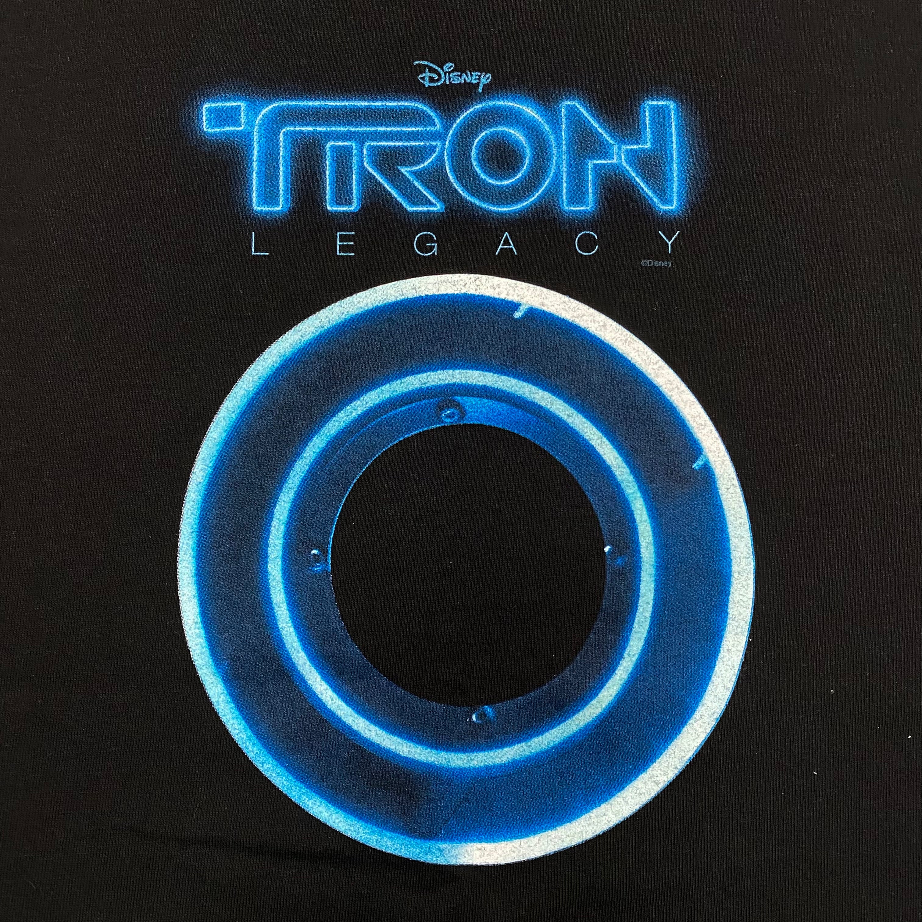 Disney Tron Legacy 2010 Identity Disc Promo T-Shirt XL