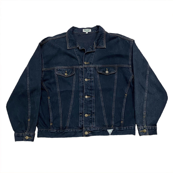 Vintage Guess USA Black Denim Jacket Men’s Large