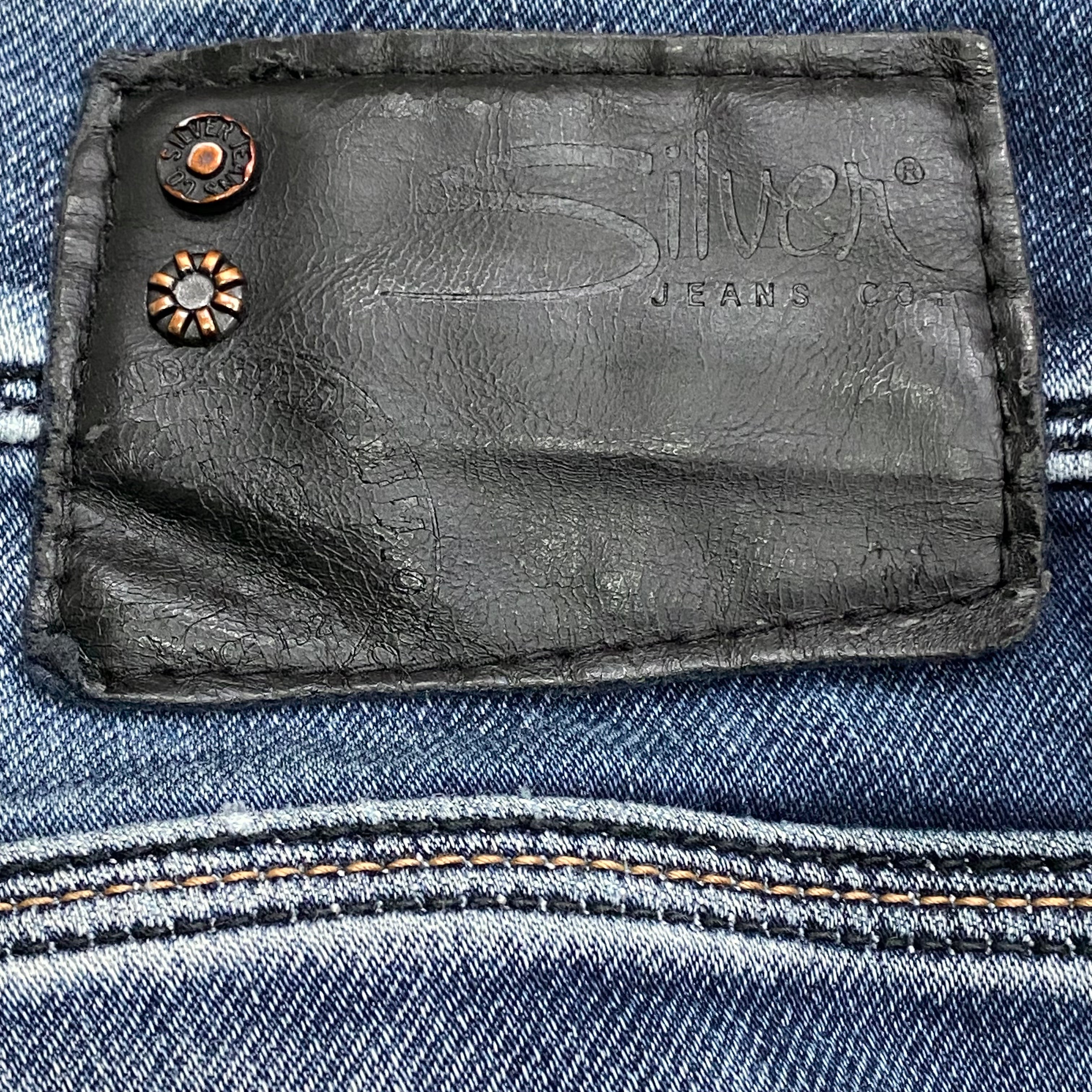 Silver Jeans Eddie Joga Custom Distressed Jeans 31 x 32