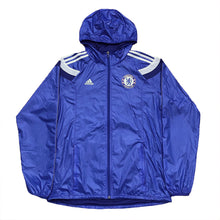 Load image into Gallery viewer, Adidas Chelsea FC Anthem Hooded Glanz Nylon Jacket Men&#39;s Medium
