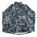 Sitka Gore Optifade 1/2 Zip Digital Camo Fleece Lined Sweatshirt Large