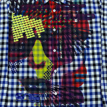 Load image into Gallery viewer, C’N’C Costume National Spider Checkered Graphic Long Sleeve Shirt 36/50
