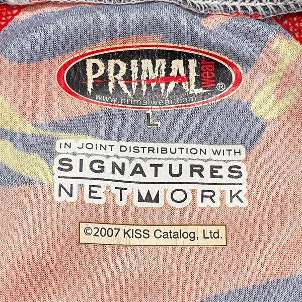 Primal Wear 2007 Kiss Army Camo Jersey Shirt Large