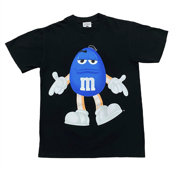 Vintage M&M’s Brand Chocolate Candy Blue Double Sided Graphic T-Shirt Men’s Small
