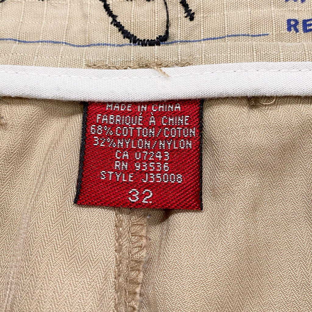 Marc Ecko Unltd Certified Limited Edition Khaki Wide Leg Pull Strap Pants 32