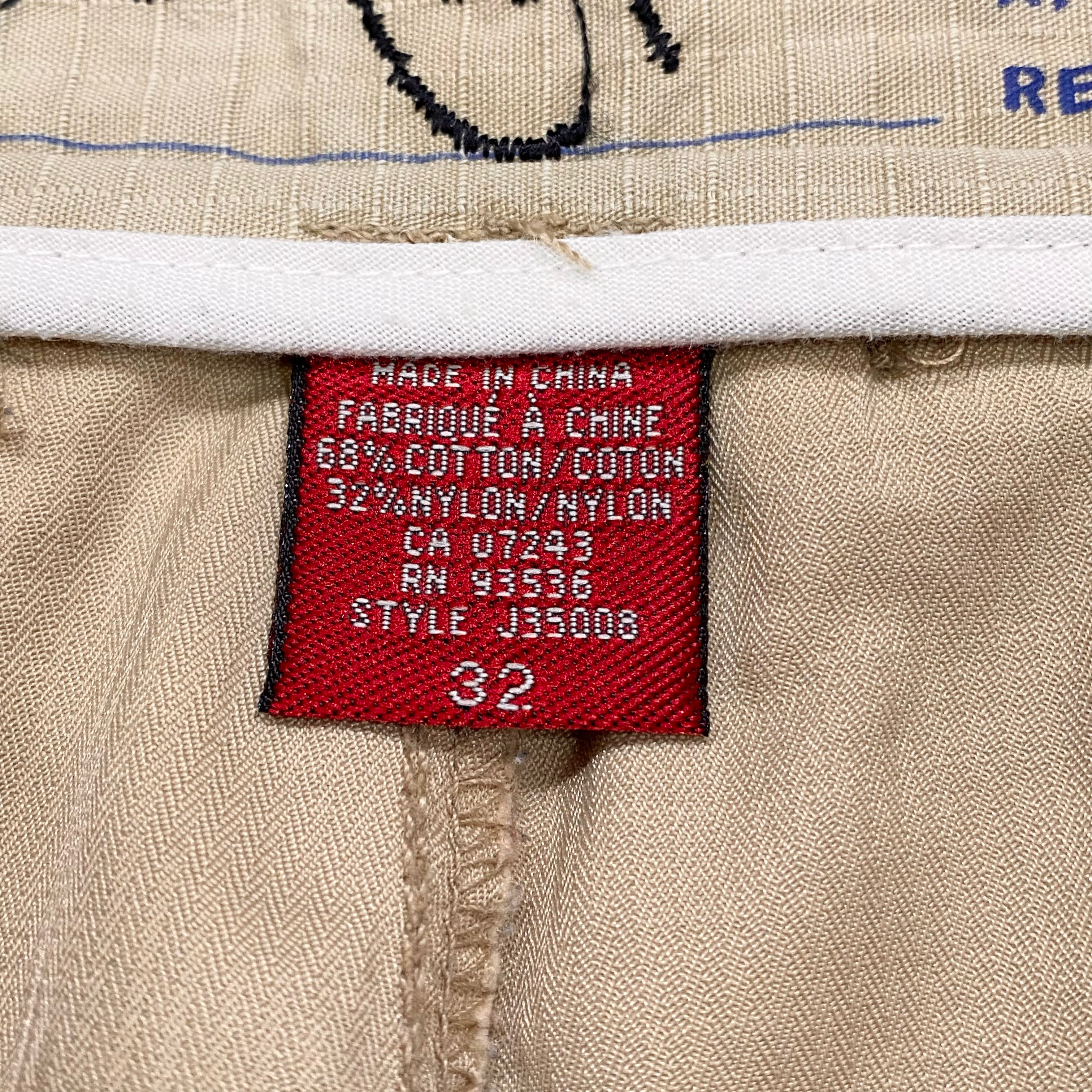 Marc Ecko Unltd Certified Limited Edition Khaki Wide Leg Pull Strap Pants 32