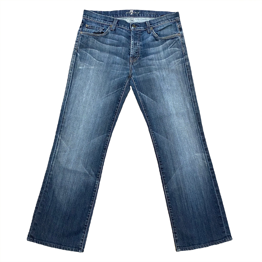 7 For All Mankind Standard Stretch Button Fly Straight Jeans Men’s 32x27