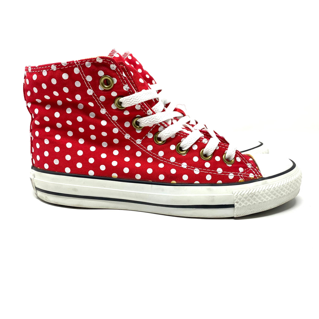 Converse All Star Polka Dot High Top Sneakers Women’s 6 US