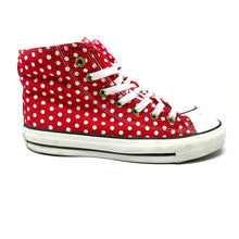 Load image into Gallery viewer, Converse All Star Polka Dot High Top Sneakers Women’s 6 US
