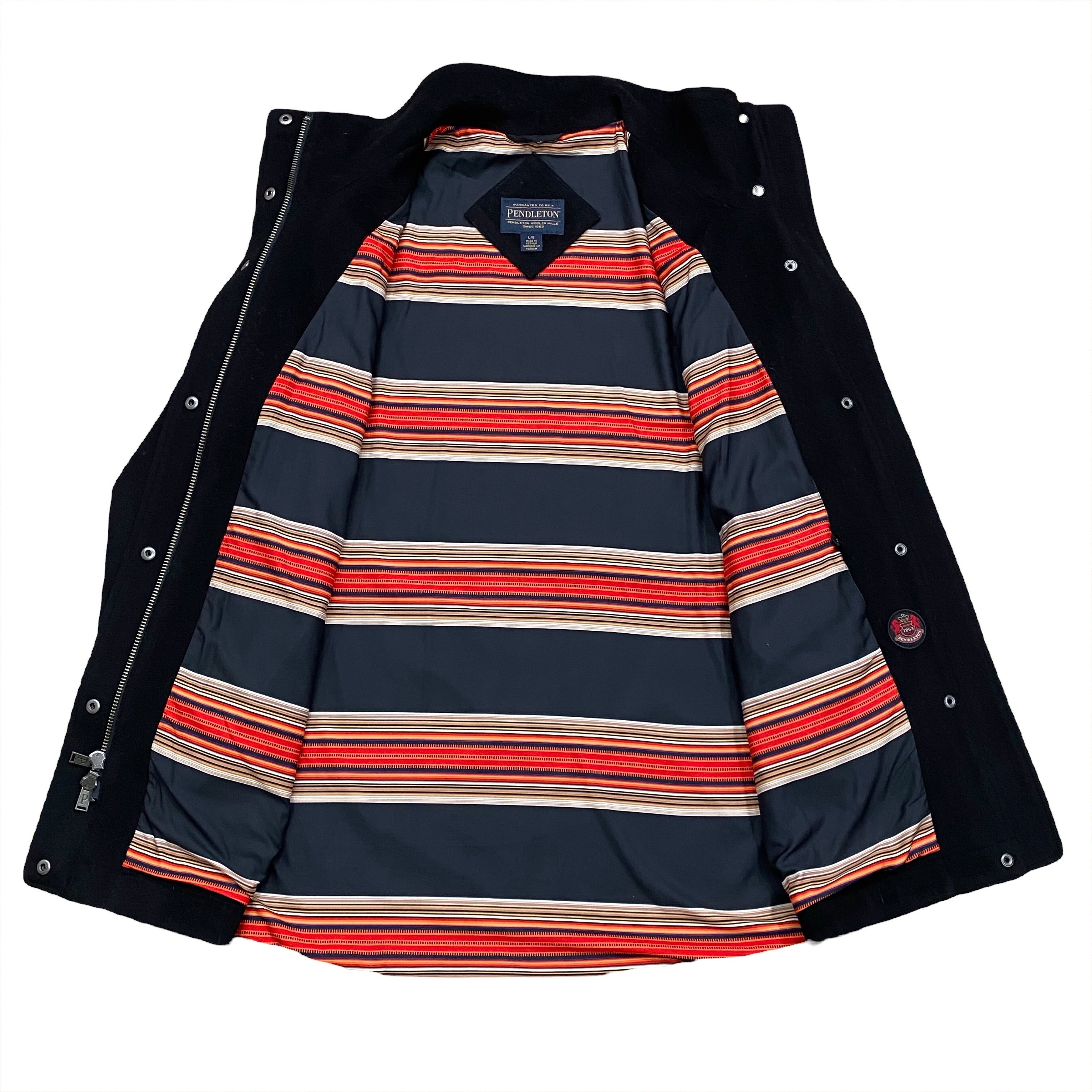 Pendleton Campbell Wool Water-Resistant Lined Full Zip Coat Women’s Large
