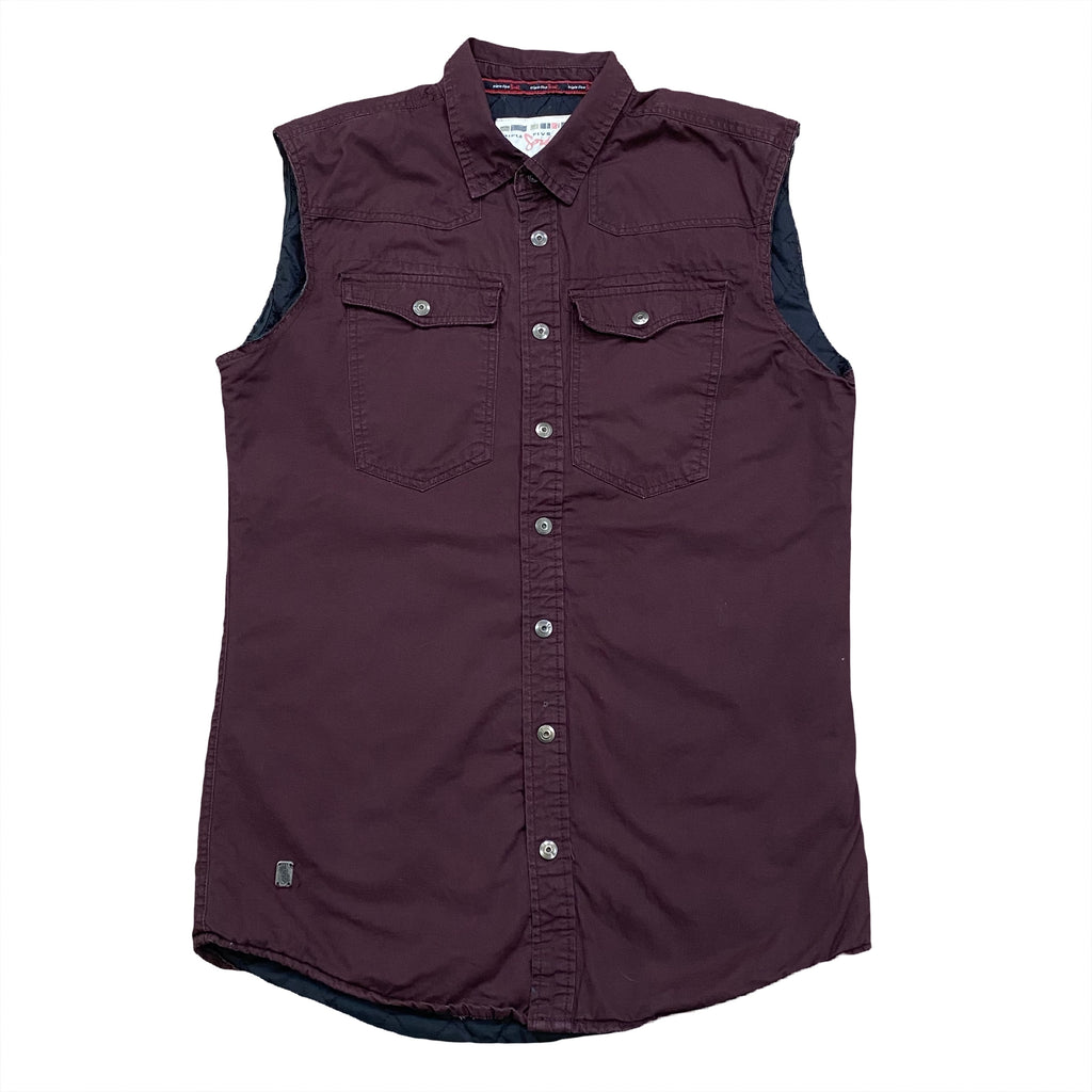 Triple Five Soul Quilted Lined Snap Polyester Filled Vest Men’s Medium