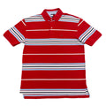 Vintage Tommy Hilfiger Striped Red White & Blue Polo Shirt Men's Large