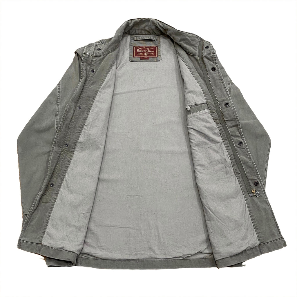 Vintage Marlboro Classics Khaki Utility Jacket Large