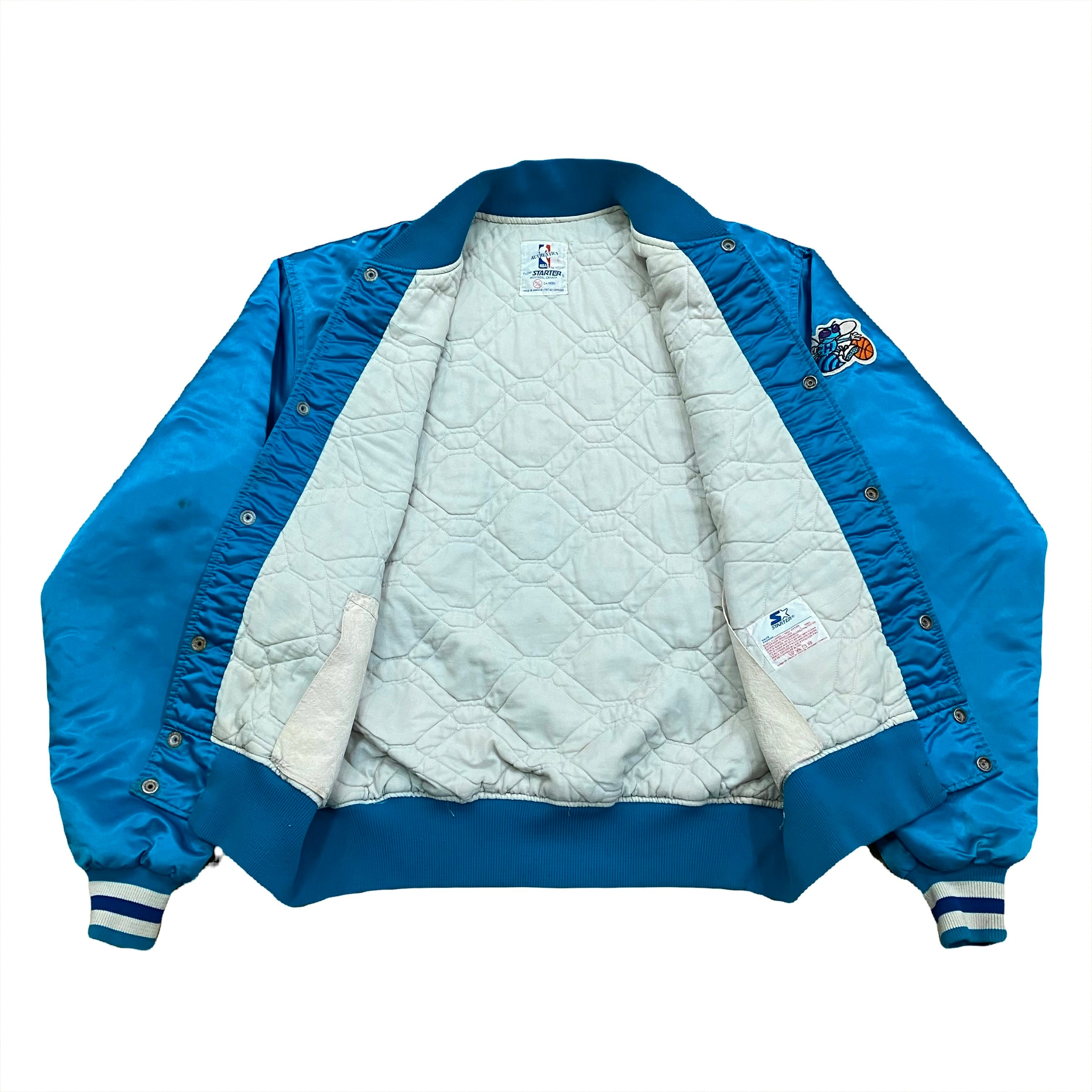 Vintage 1988 Starter Authentics NBA Charlotte Hornets Satin Jacket Men’s XL