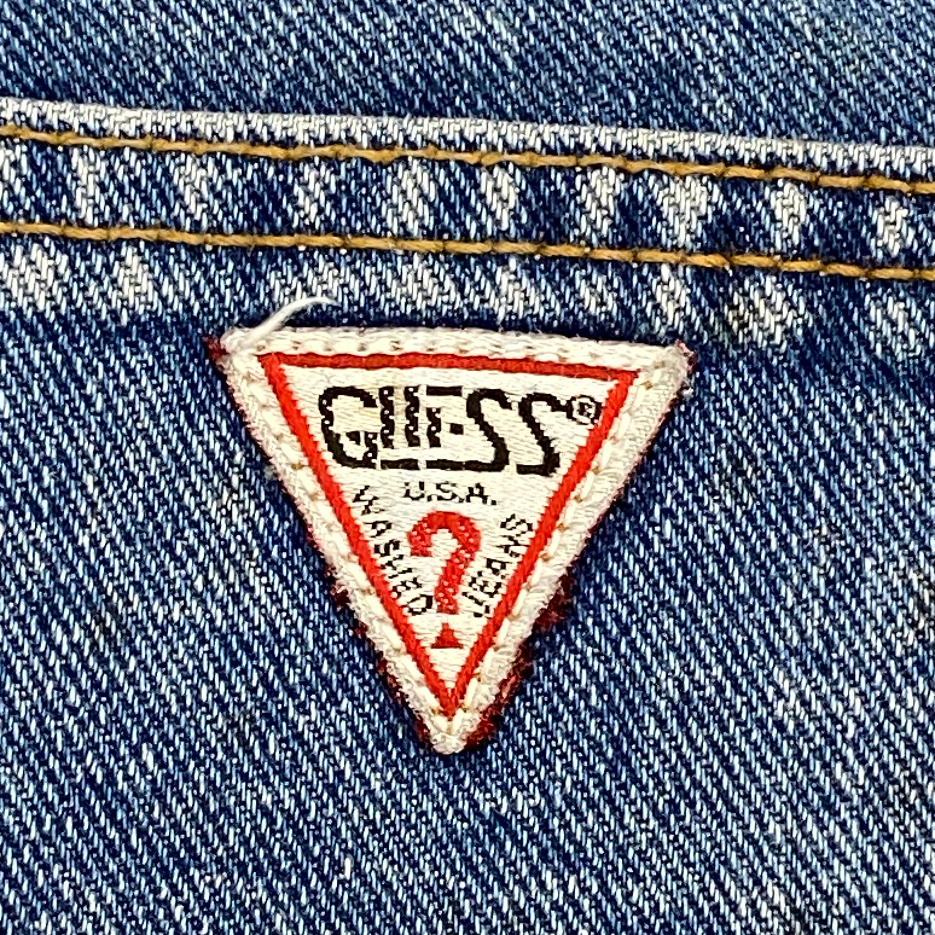 Vintage 80’s Guess USA Cuffed High Rise Button Fly Denim Shorts Women’s 27
