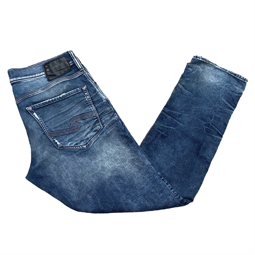 Silver Jeans Eddie Joga Custom Distressed Jeans 31 x 32
