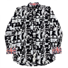 Load image into Gallery viewer, Rolling Stones Riff Stars All Over Print Button Up Shirt With Flip Cuffs Small
