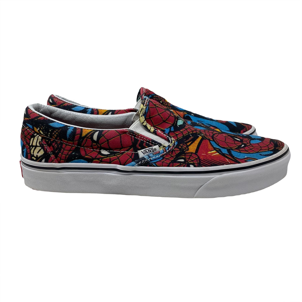 Vans x Marvel Spider-Man All Over Print Slip-On Sneakers Men’s Size 9 Women’s 10.5