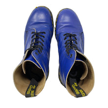 Load image into Gallery viewer, Vintage Dr. Martens 1460 Blue Air Cushion Soles Boots Men’s 8 US Women’s 9.5 US
