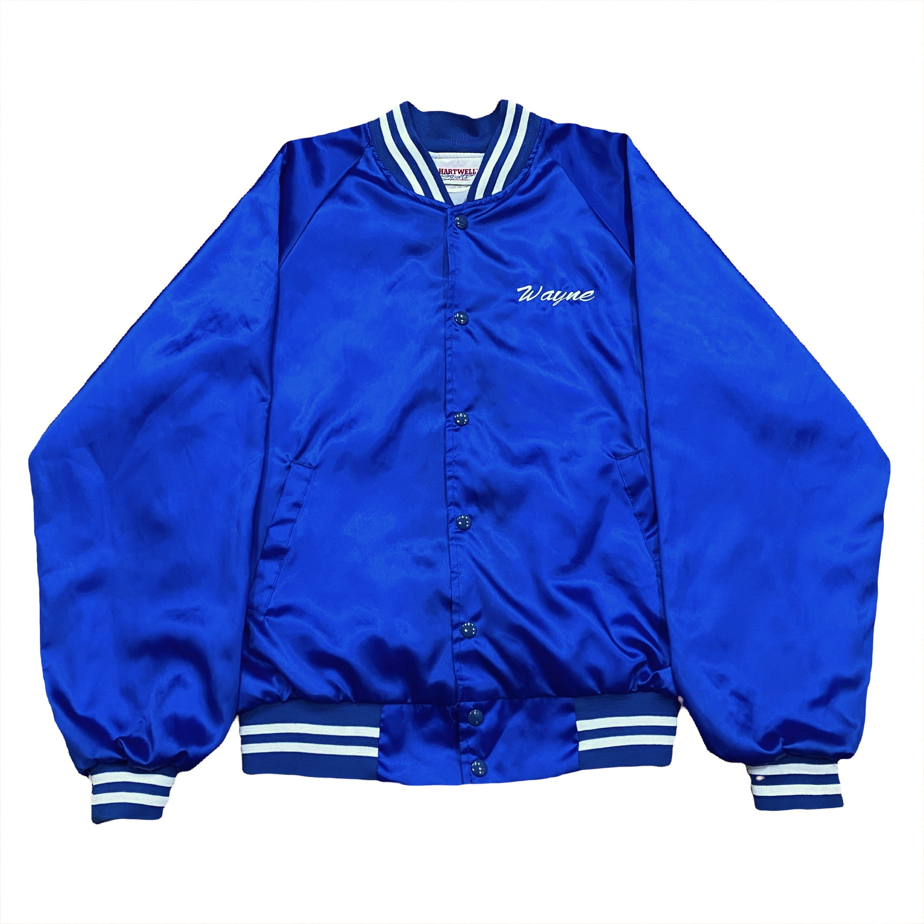 Vintage Hartwell Sports Fraternal Order Of Eagles Wayne Snap Satin Jacket Large