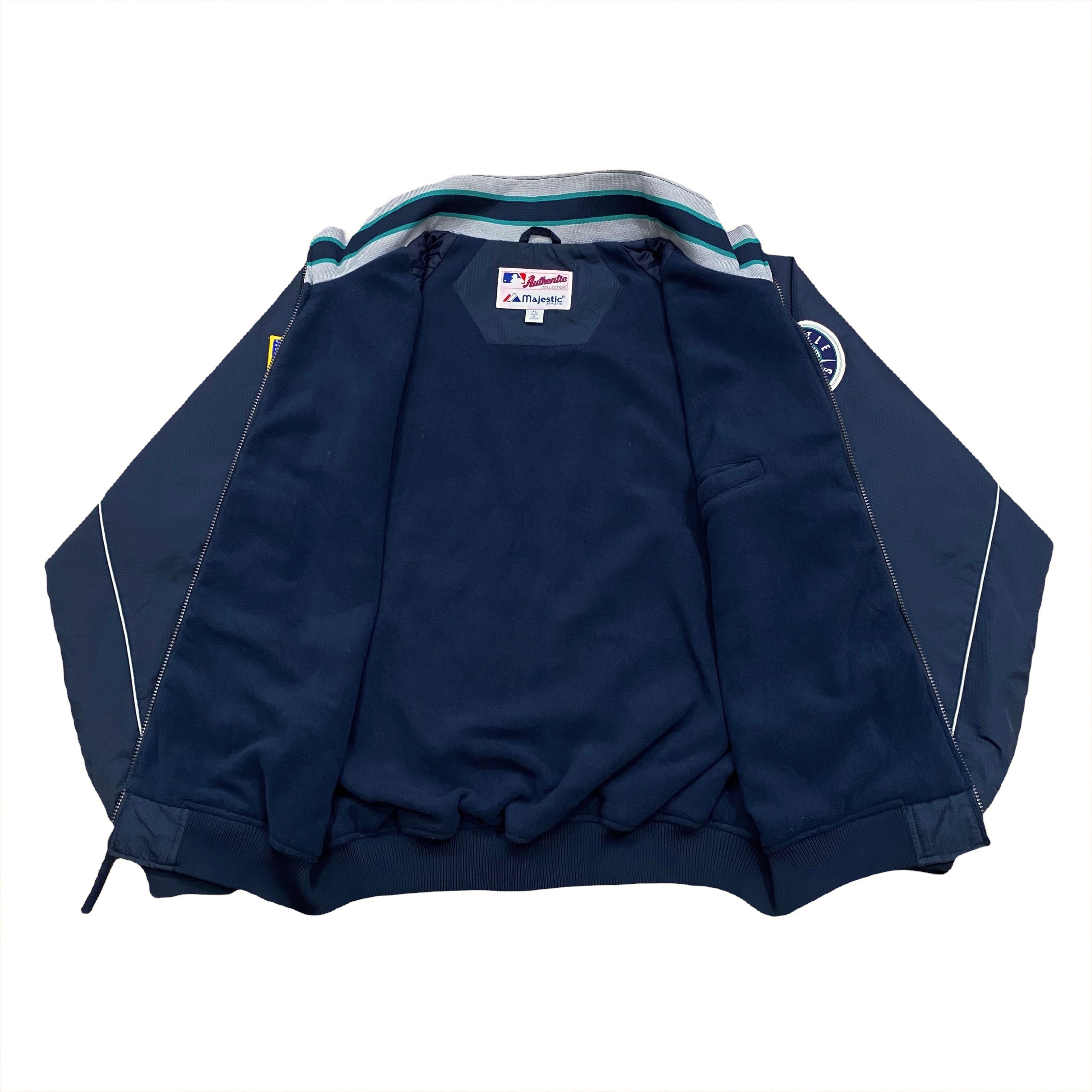 Vintage Majestic MLB Seattle Mariners 9/11 2001 Season Authentic Jacket Men’s XL