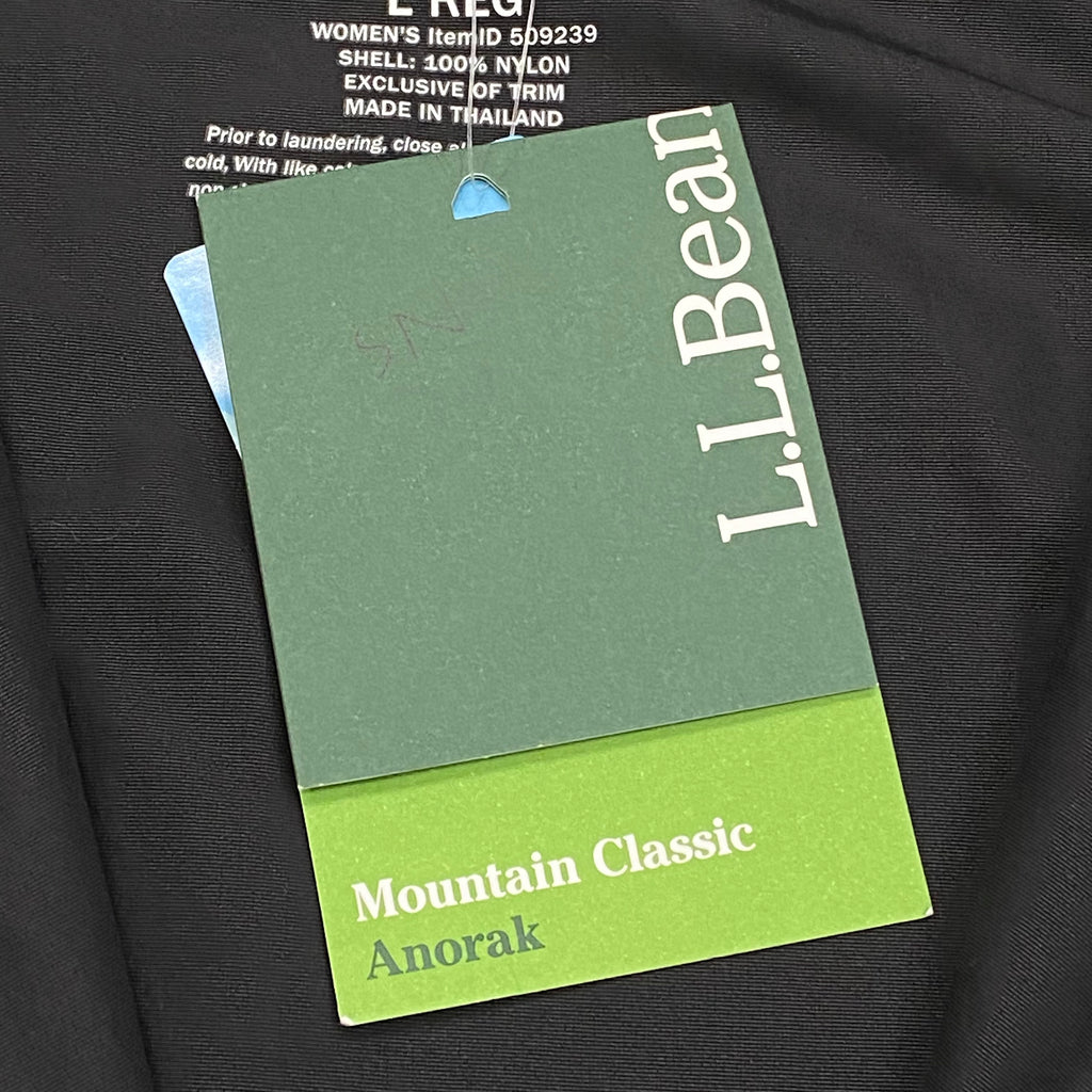 LL Bean Mountain Classic Anorak 1/2 Zip Embroidered Logo Windbreaker Jacket Women’s Large