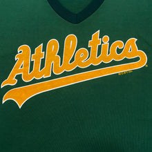 Load image into Gallery viewer, Vintage 1994 Russel Athletic MLB Oakland Athletics V Neck T-Shirt Men&#39;s Large
