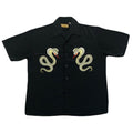 Dragonfly King Cobra Snake Embroidered Button Up Shirt Men’s Large