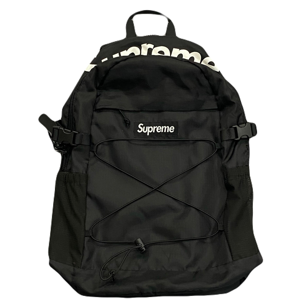 Supreme SS16 210 Denier Cordura Black White Backpack